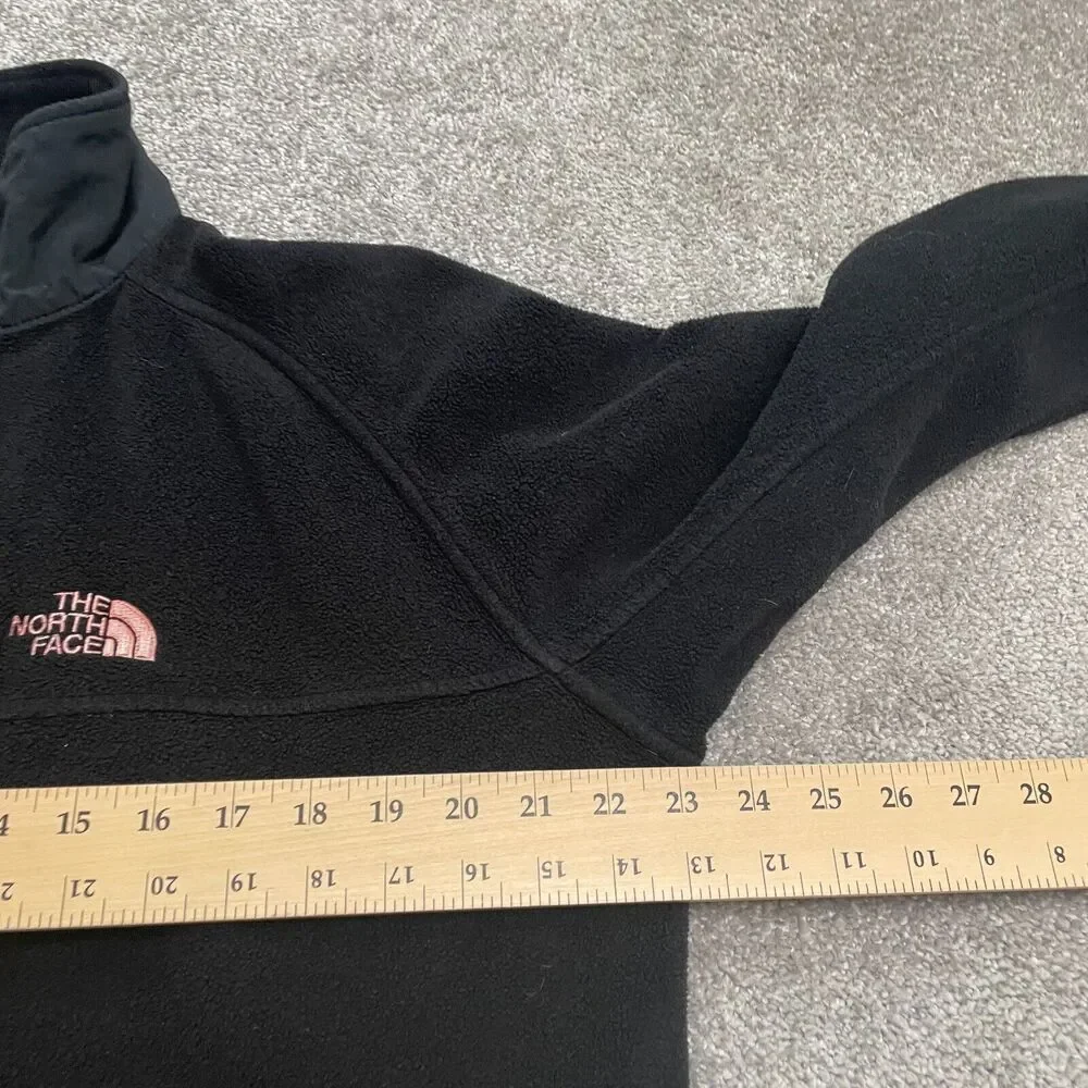The North Face Fleece Jacket Mens Medium Black Full Zip Pocket Outdoor Hiking